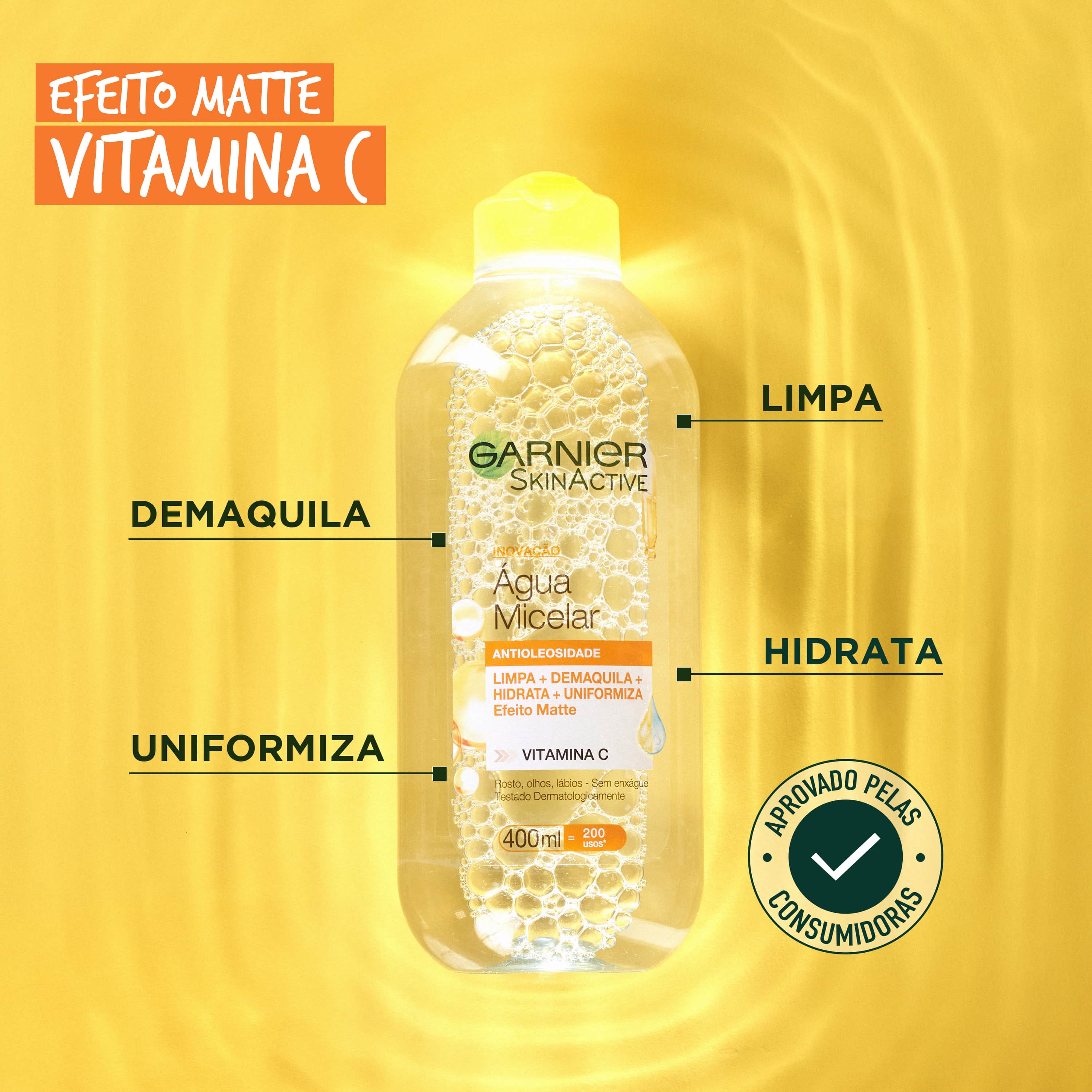 Água Micelar Antioleosidade com Vitamina C